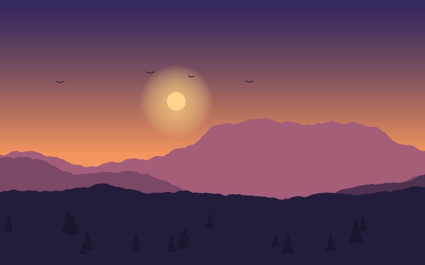 Landschaftsillustration