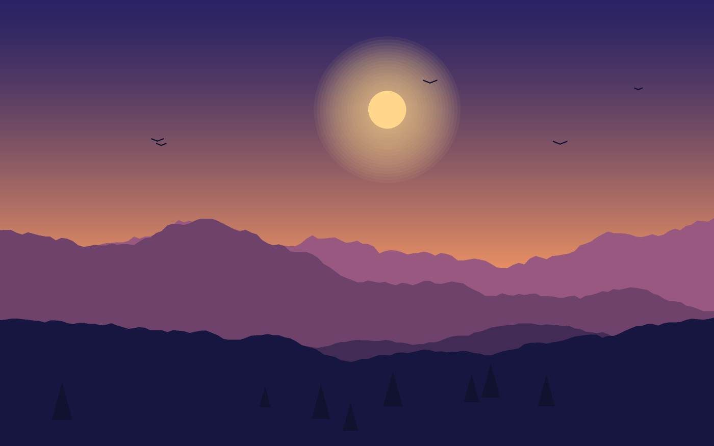 Ilustrace krajiny