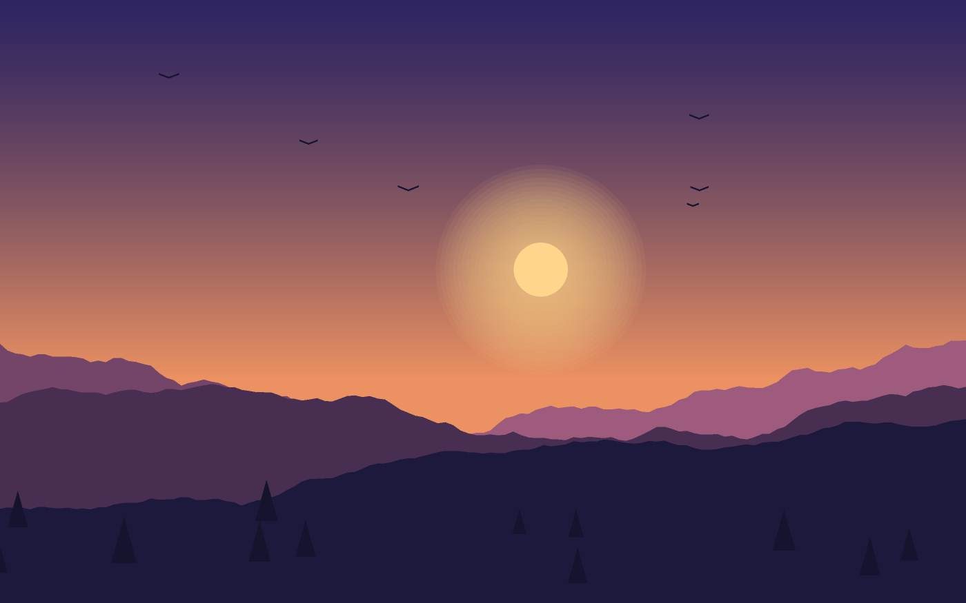 Landschaftsillustration
