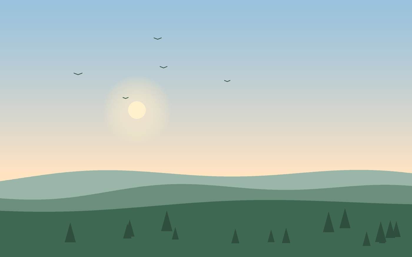 Ilustración de un paisaje