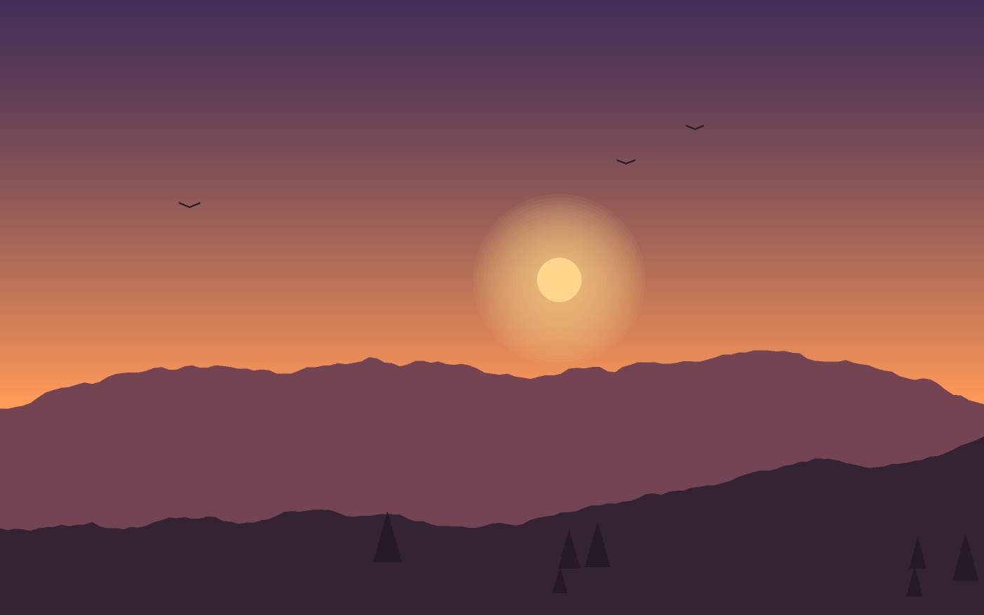 Ilustración de un paisaje