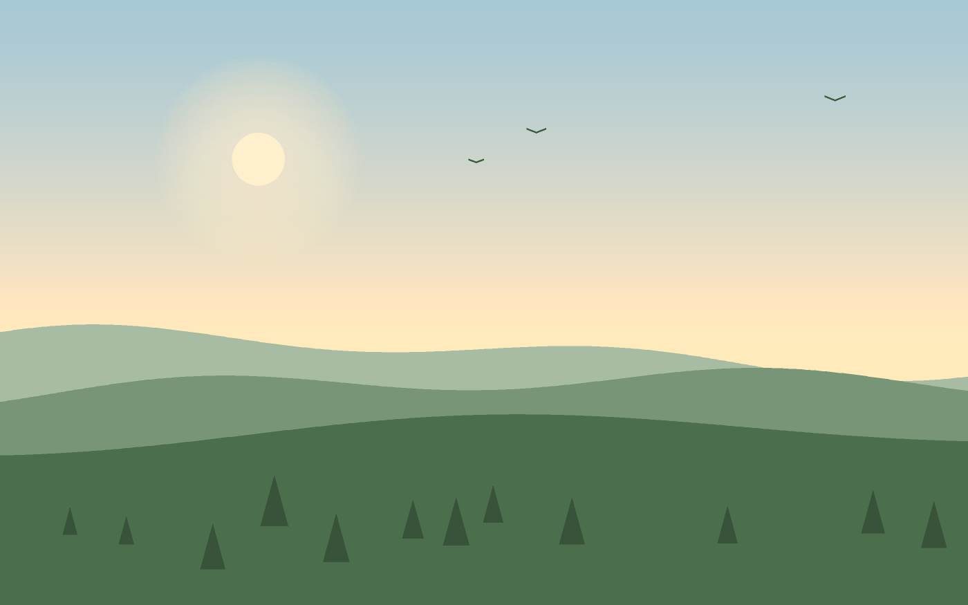 Illustrazione di un paesaggio