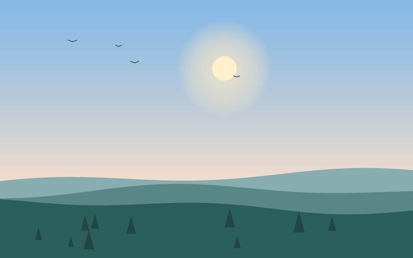 Illustrazione di un paesaggio